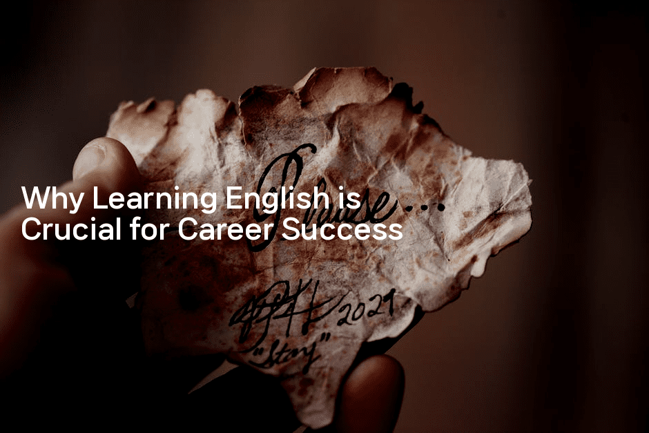 Why Learning English is Crucial for Career Success-인도라이