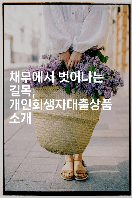 채무에서 벗어나는 길목, 개인회생자대출상품 소개-인도라이