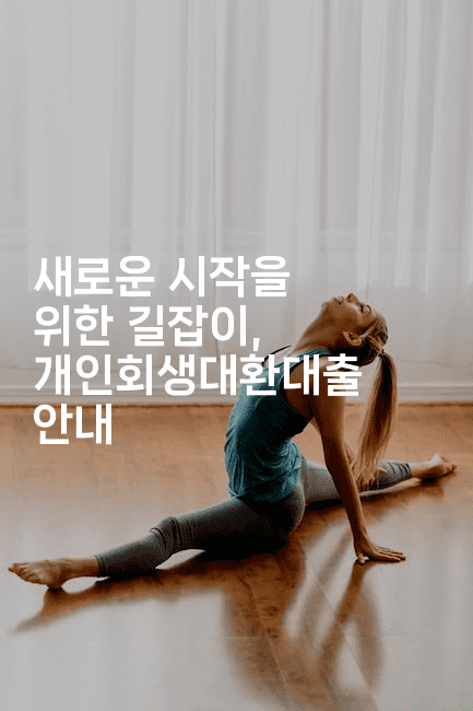 새로운 시작을 위한 길잡이, 개인회생대환대출 안내-인도라이