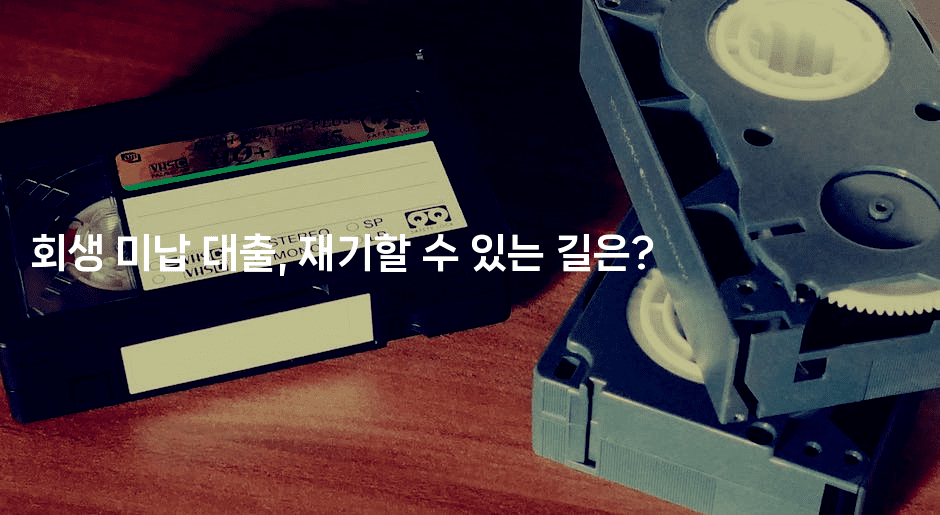 회생 미납 대출, 재기할 수 있는 길은?-인도라이