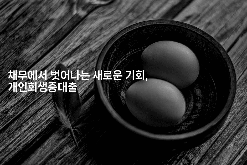 채무에서 벗어나는 새로운 기회, 개인회생중대출-인도라이