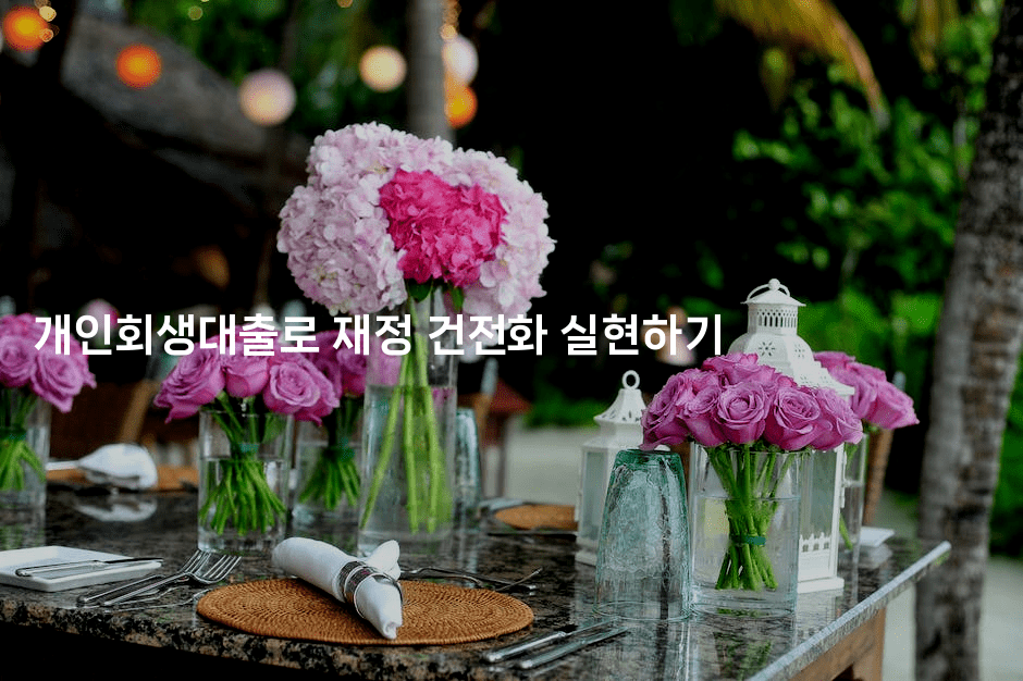 개인회생대출로 재정 건전화 실현하기-인도라이